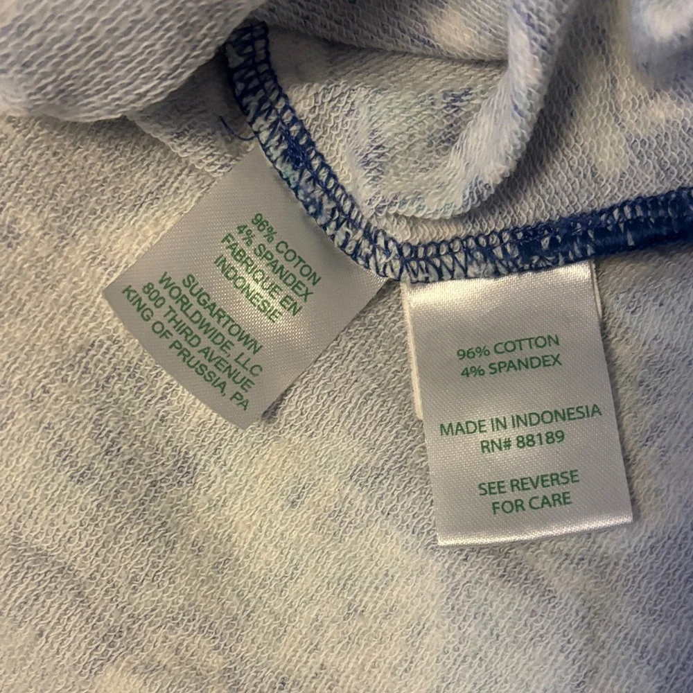 Lilly Pulitzer Mini Donna Elephant Print Kids Set in Blue and White
